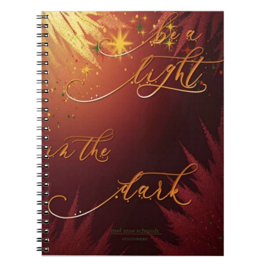 Be a Light Mel Mae Schmidt Stationery Notitieboek (Voorkant)