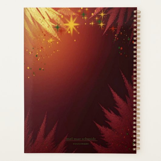 Be A Light Red-Gold Mel Mae Schmidt Stationery Planner (Achterkant)