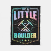 Be A Little Boulder Aesthetic Rock Climbing Pun  Fleece Deken (Voorkant)