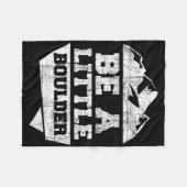 Be A Little Boulder - Indoor Sports Rock Climbing  Fleece Deken (Voorkant (Horizontaal))