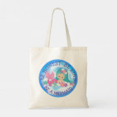 BE A Mermaid Cute Happy canvas tas (Achterkant)