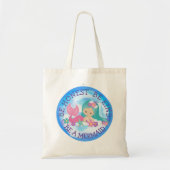 BE A Mermaid Cute Happy canvas tas (Voorkant)
