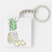 Be A Pineapple Sleutelhanger (Achterkant)