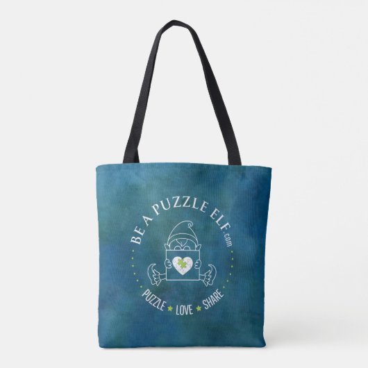 Be A Puzzle Elf - Tote Bag (Achterkant)