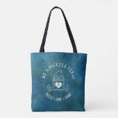 Be A Puzzle Elf - Tote Tote Bag (Achterkant)