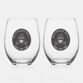 Be A Puzzle Elf — Water Bottle /Tumbler Wijnglas Zonder Voet