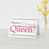 Be A Queen Kaart (Gele Bloem)