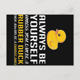 Be A Rubber Duck Funny Per_ Aankondigingskaart
