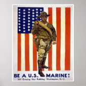 BE A US MARINE POSTER (Voorkant)