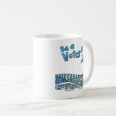 Be a Voter Mug Koffiemok (Voorkant rechts)