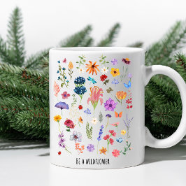 Be a Wildflower – Bloemrijke Inspirerend Mok