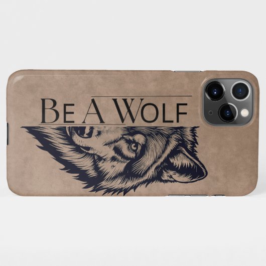 Be a wolf iPhone hoesje (Achterkant horizontaal)