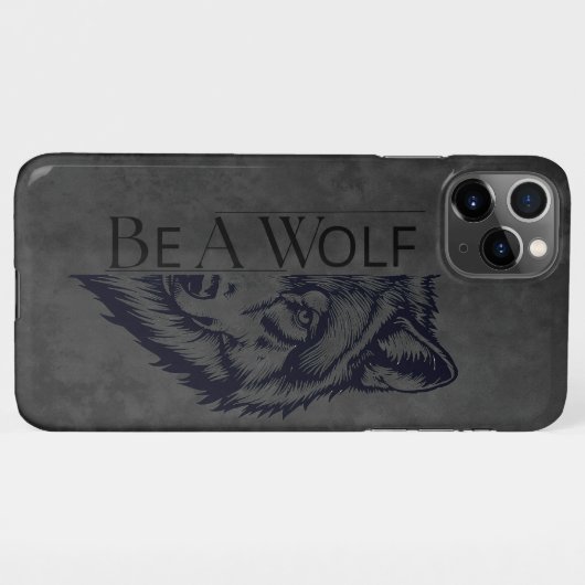 Be a wolf iPhone hoesje (Achterkant horizontaal)