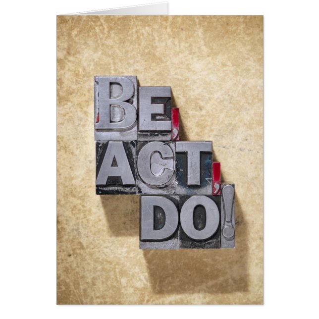 Be, Act, Do (Voorkant)