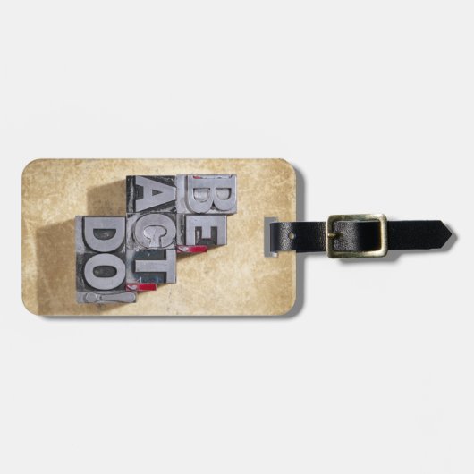 Be, Act, Do Bagagelabel (Voorkant horizontaal)