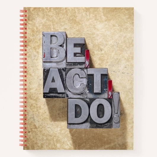 Be, Act, Do Notitieboek (Voorkant)