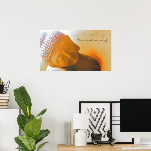 Be an island... poster (Thuiskantoor)