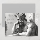 Be as you wish to seem feestdagenkaart (Voorkant / Achterkant)