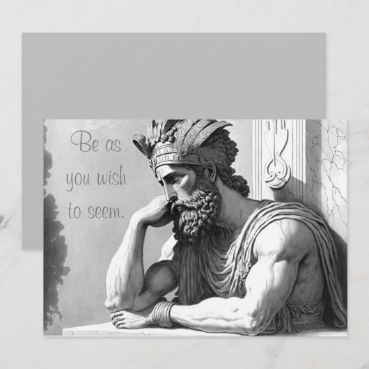 Be as you wish to seem feestdagenkaart (Voorkant / Achterkant)