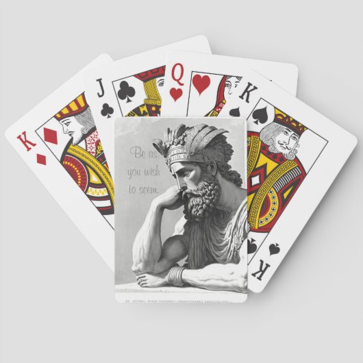 Be as you wish to seem pokerkaarten (Achterkant)