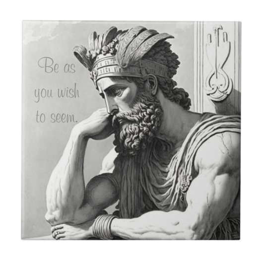 Be as you wish to seem tegeltje (Voorkant)