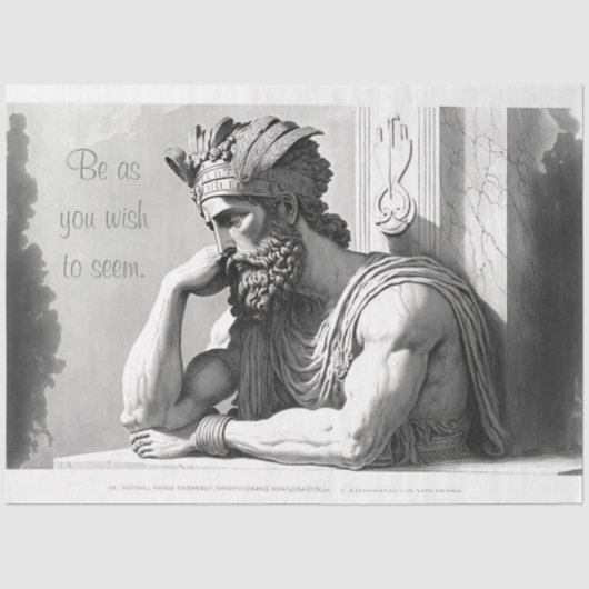 Be as you wish to seem tissuepapier (Voorkant)