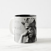 Be as you wish to seem tweekleurige koffiemok (Voorkant links)