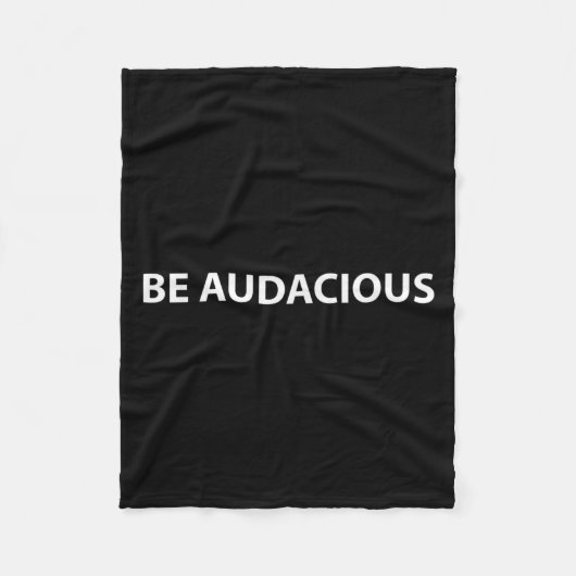 Be Audacious Essential Clothes _ Christmas, New Ye Fleece Deken (Voorkant)