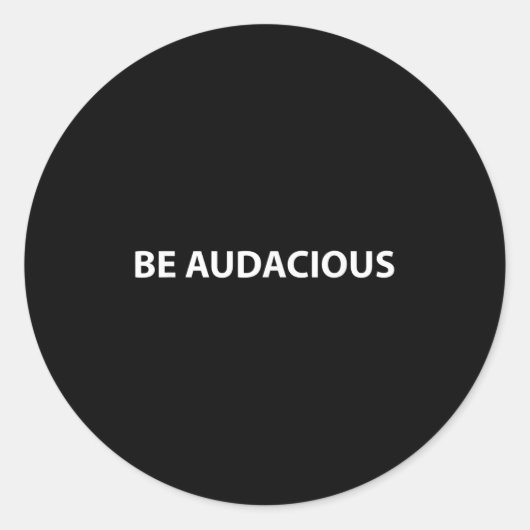 Be Audacious Essential Clothes _ Christmas, New Ye Ronde Sticker (Voorkant)
