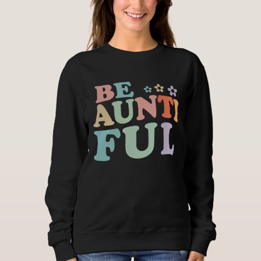 Be auntie ful Aunt Vintage floral Trui (Voorkant)
