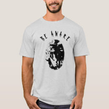 "Be Aware" zwart humoristisch, Inspirerend klein