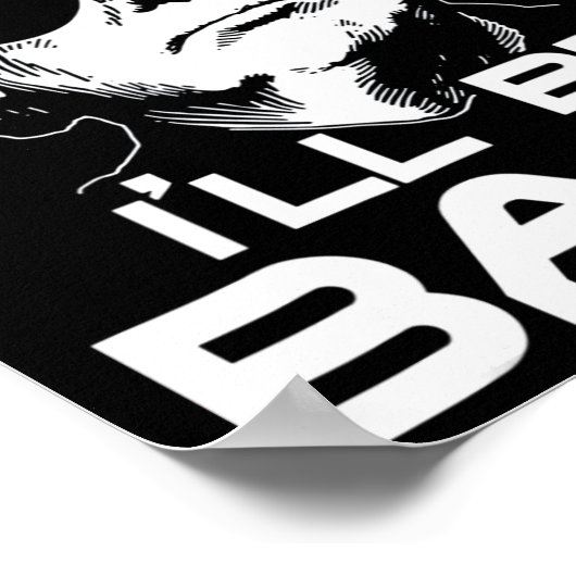 Be Back Funny 45 47 Donald Trump 2024 Neem Amerika Poster (Hoek)