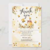 Be Bedankt voor je kaartje honingbije Dank je Flat Kaart (Voorkant)