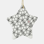 be bee different bees biene wabe imker honey keramisch ornament (Rechts)