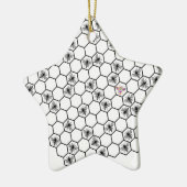 be bee different bees biene wabe imker honey keramisch ornament (Links)