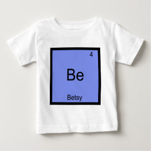 Be - Betsy Funny Chemistry Element Symbol Name T-s