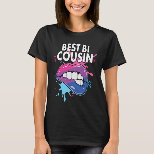 Be Bi Cousin Bisexual Rainbow Pride March Bisexual T-shirt (Voorkant)