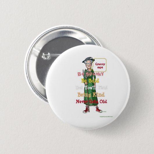Be Bold, Be Kind Ronde Button 5,7 Cm (Voorkant /achterkant)