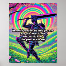 "Be bold, be you" Hoogwaardig mat poster papier