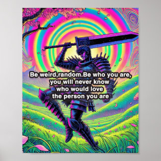 "Be bold, be you" Hoogwaardig mat poster papier