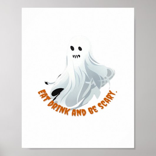 Be Boos Eat Drink And Be Scary Classic  Poster (Voorkant)