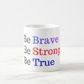 Be Brave Strong True Typography Koffiemok (Center)