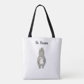 Be Brave Tribal Bear Bear Tote Bag (Achterkant)