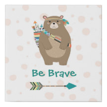 "Be Brave" Tribal Woodland Beer