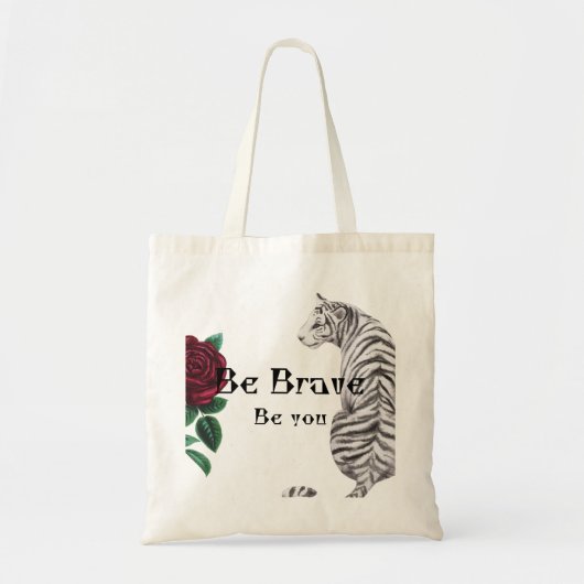 Be Brave Women Hoodie Tote Bag (Voorkant)