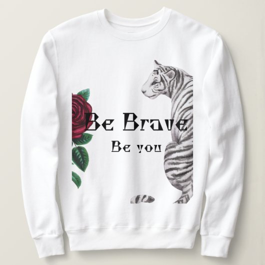 Be Brave Women Hoodie Trui (Design voorkant)