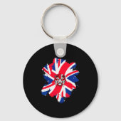 Be British Flag Uk Engli-shirt_1  Sleutelhanger (Voorkant)