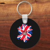 Be British Flag Uk Engli-shirt_1  Sleutelhanger (Voorkant)