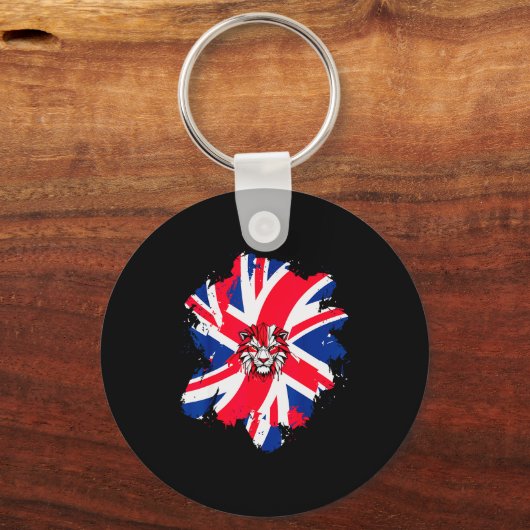 Be British Flag Uk Engli-shirt_1  Sleutelhanger (Voorkant)