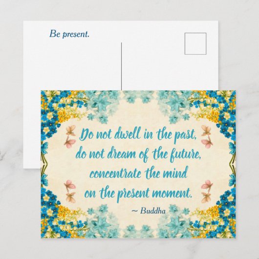 Be Cadeau Briefkaart - Boeddha Quote (Voorkant / Achterkant)